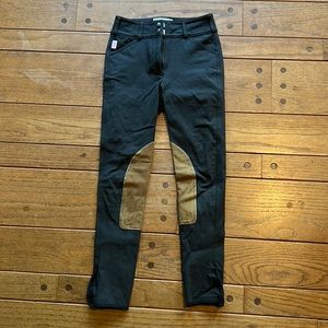 Tailored Sportsman Breeches, Black Olive/Tan - size 24